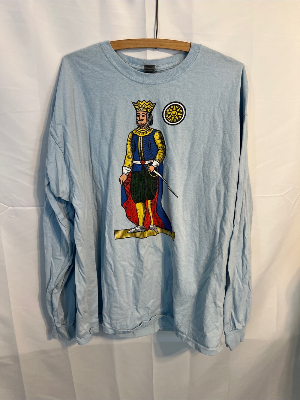 "Re di Denari" (King of Coins/Diamonds) Scopa graphic long sleeve tee